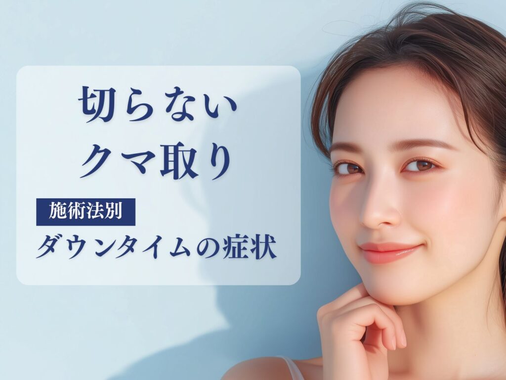 切らないクマ取り　ダウンタイム