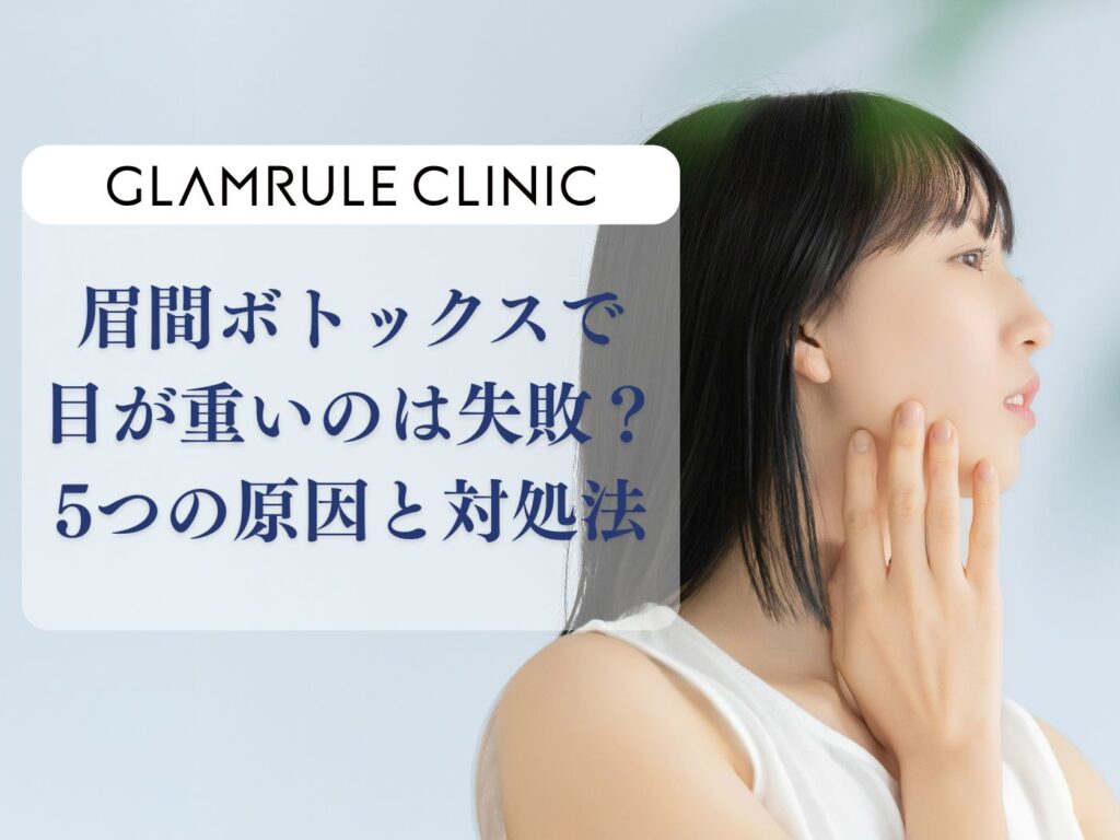 眉間ボトックス 目が重い