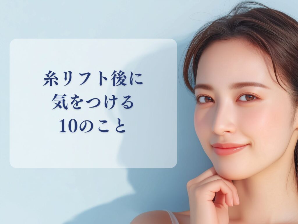 糸リフト後 気をつけること
