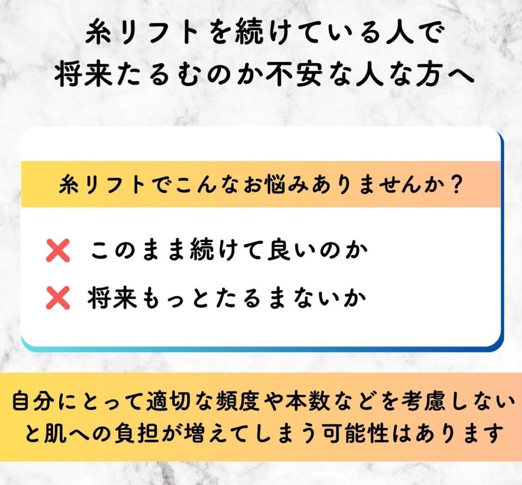 糸リフト 将来たるむ