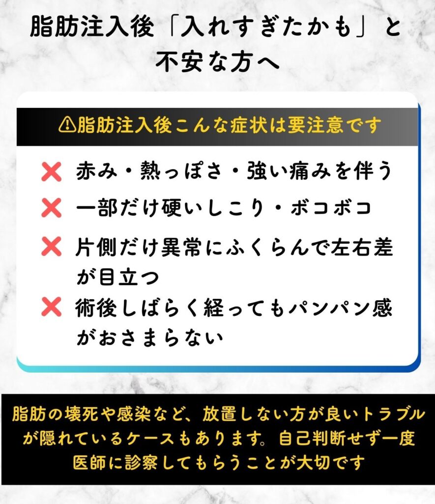 脂肪注入 入れすぎた