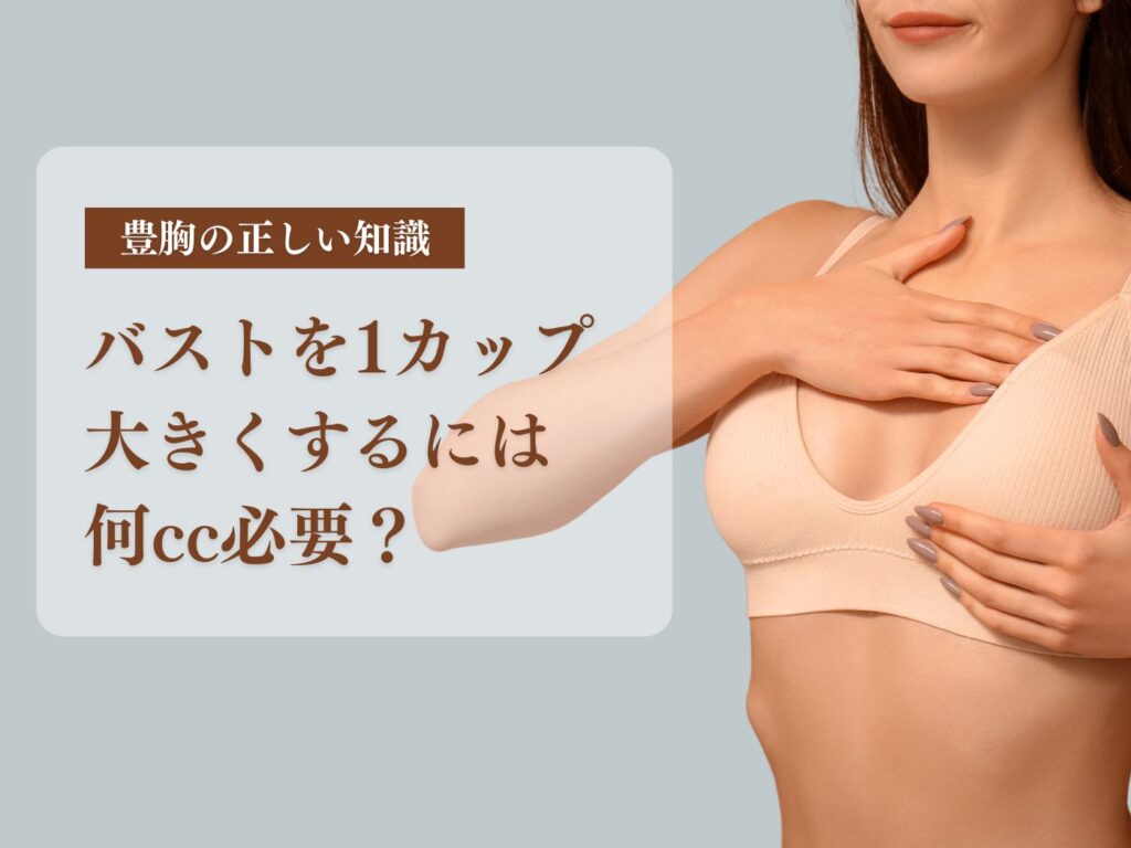 バスト　1カップ　何cc