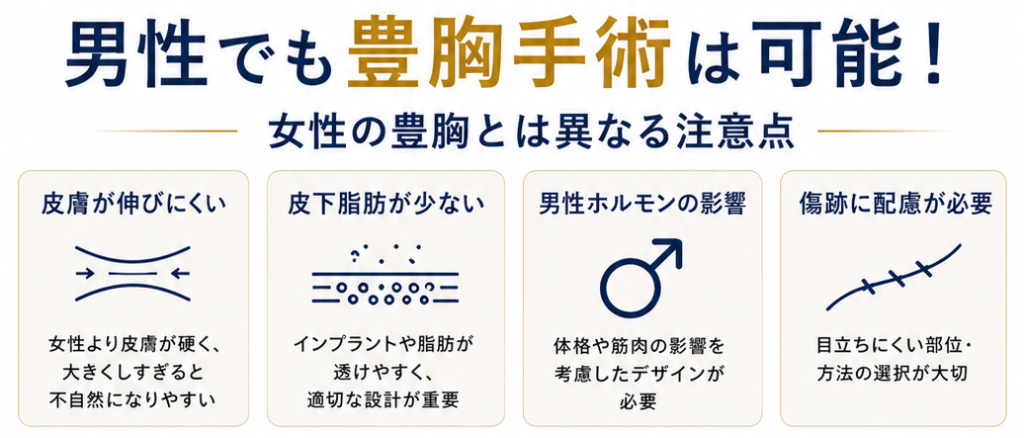 男性 豊胸1