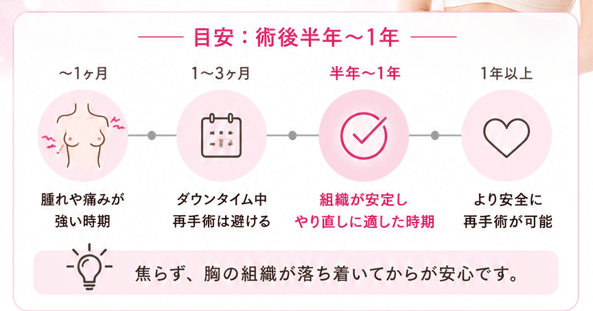 豊胸のやり直しはいつから可能？適切なタイミングと目安