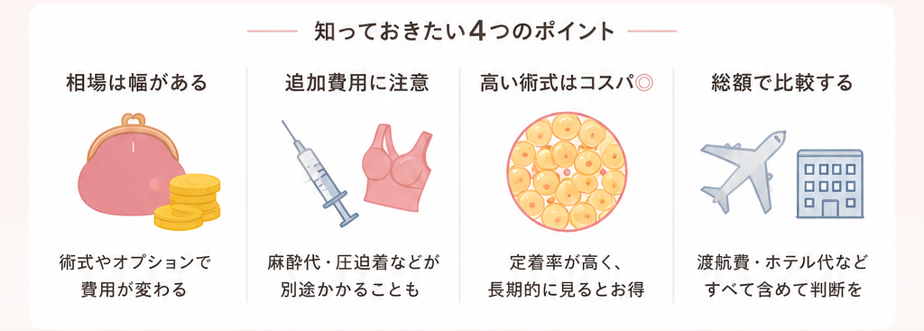 韓国 脂肪豊胸 相場2